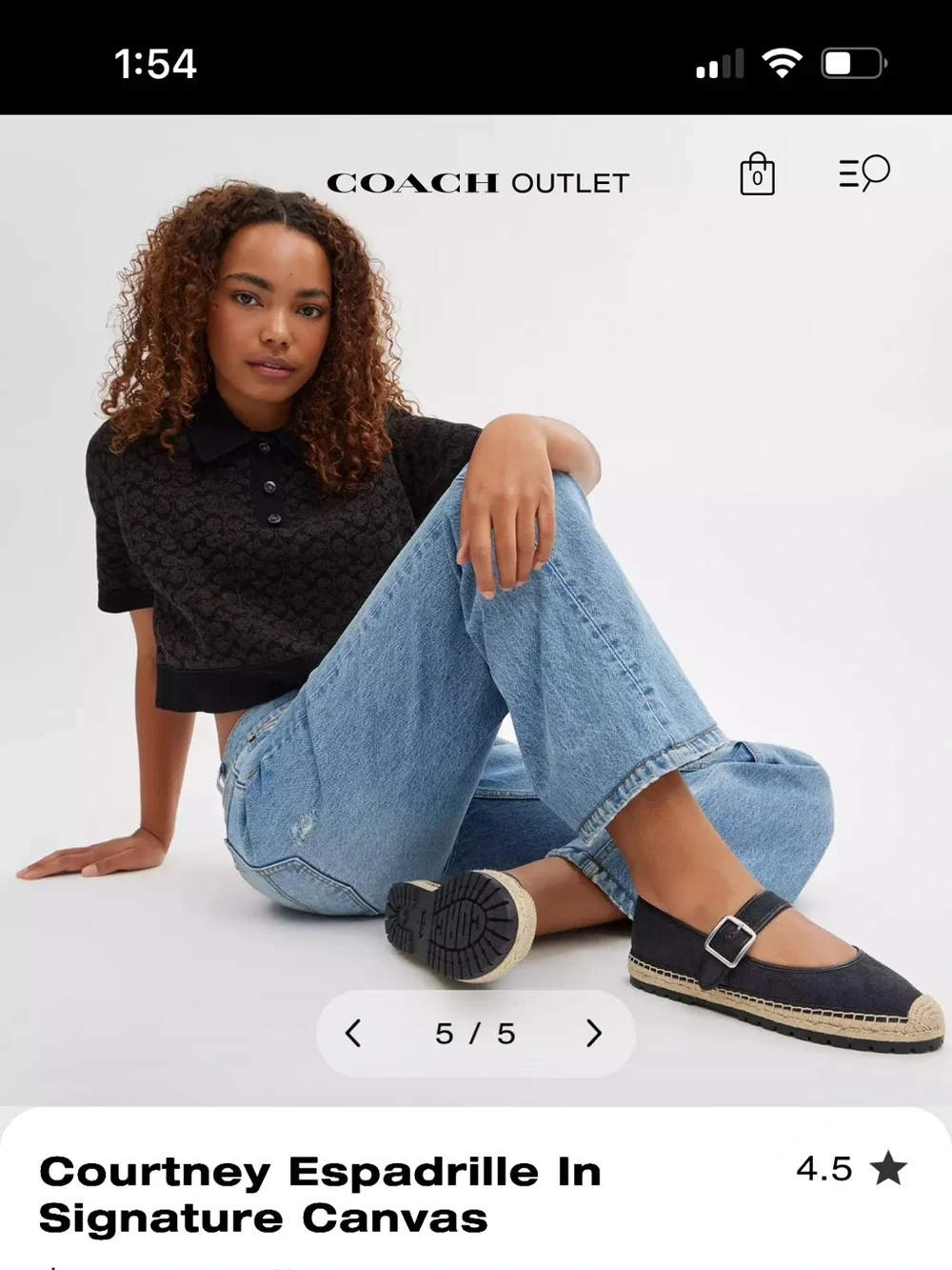 Coach canvas mary